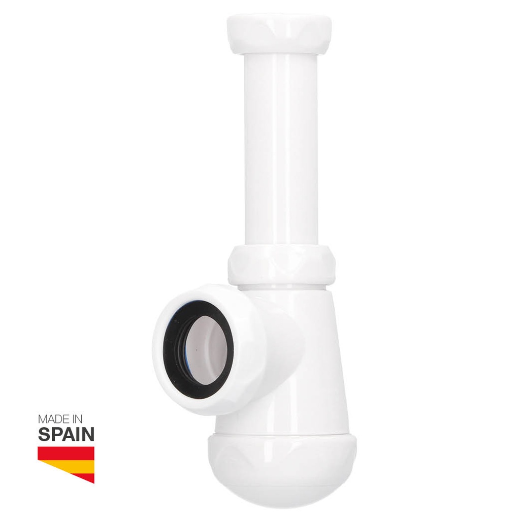 Sifón botella corto extensible salida Ø40mm reductora Ø32mm racor 1" 1/4