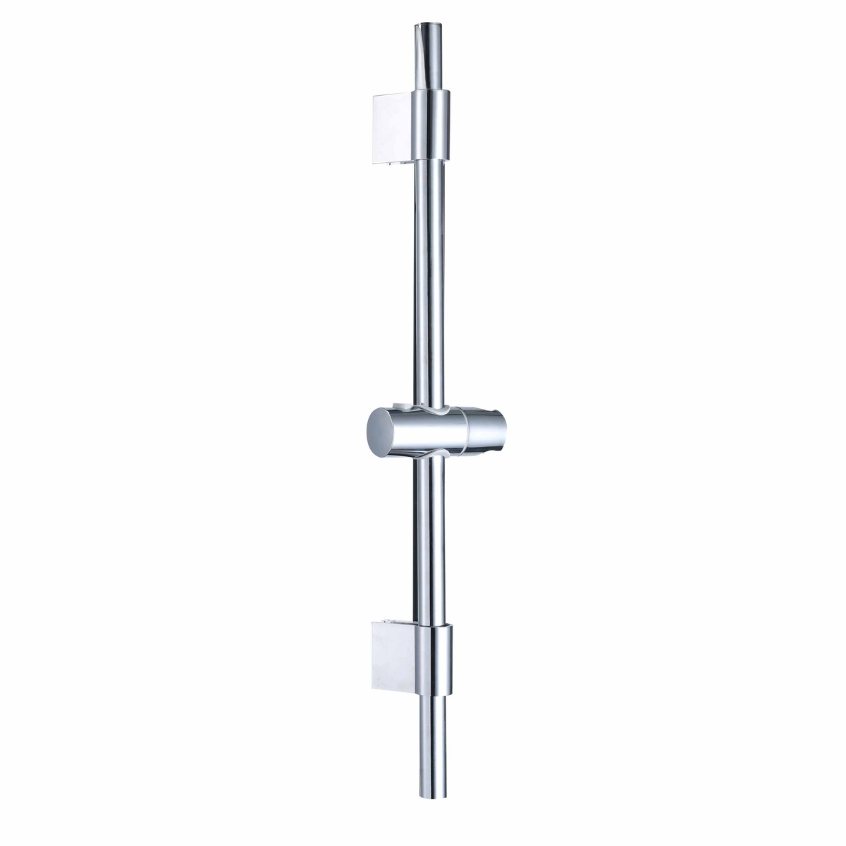 Barre de douche avec support de pommeau de douche Chrome