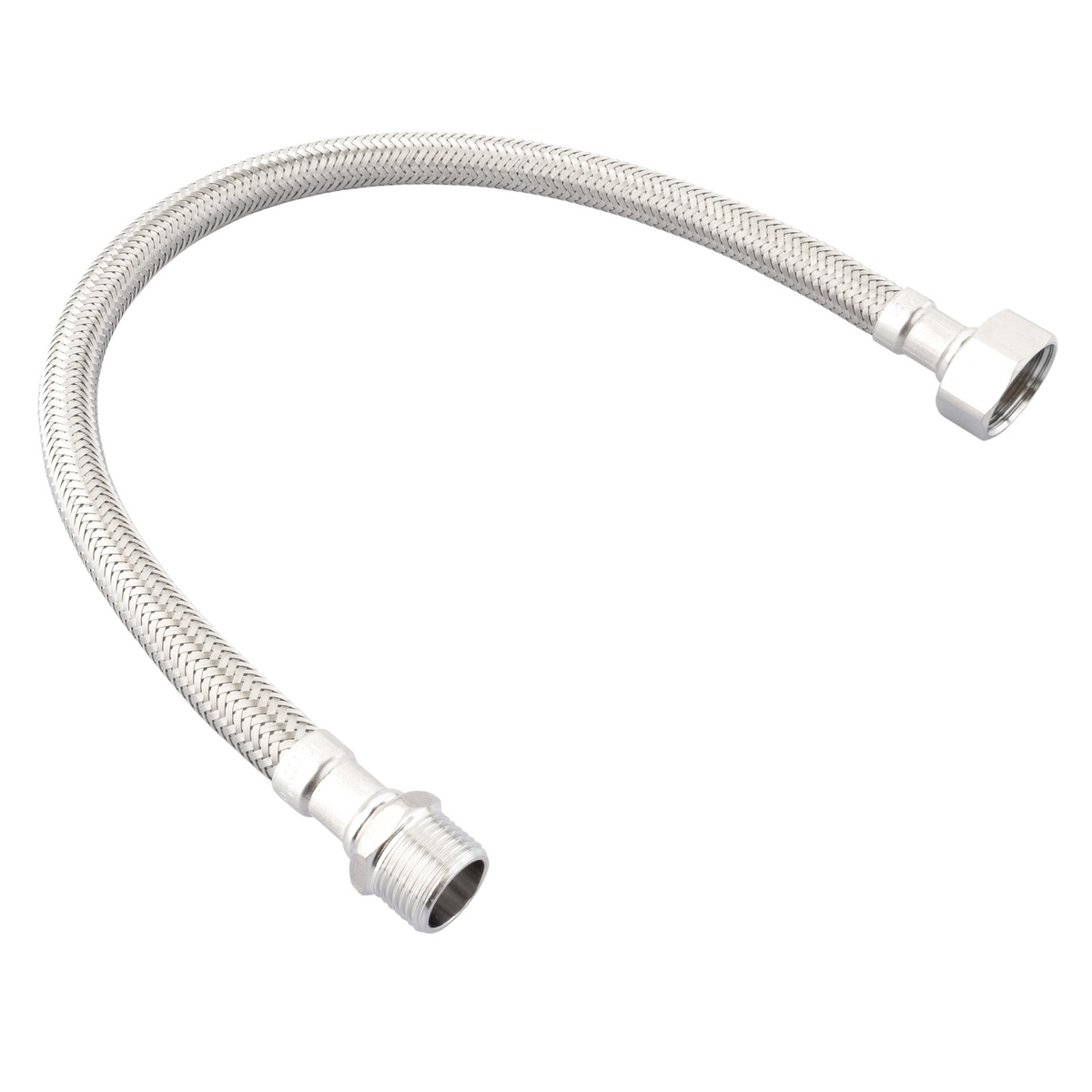 Latiguillo acero inox DN8 H1/2"xM3/8" 40cm