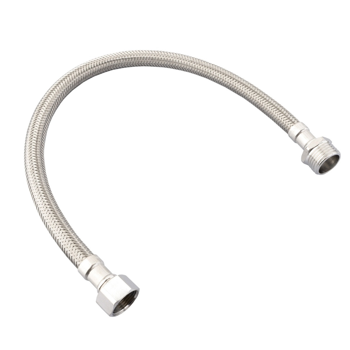 Latiguillo acero inox DN8 H3/8"xM1/2" 50cm