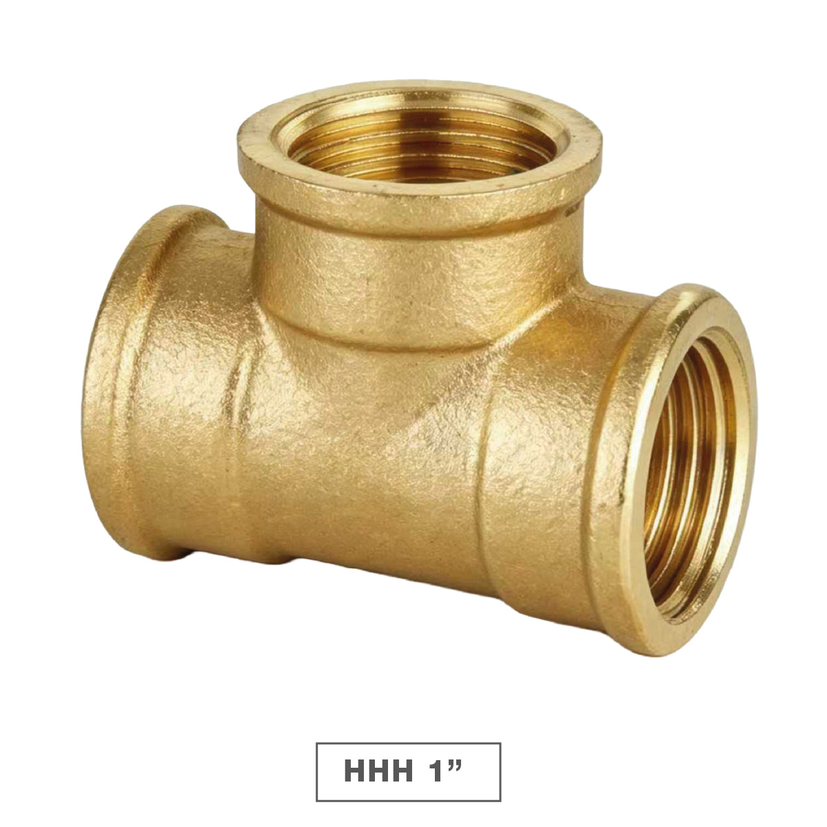 Te latón HHH 1" - 10u caja