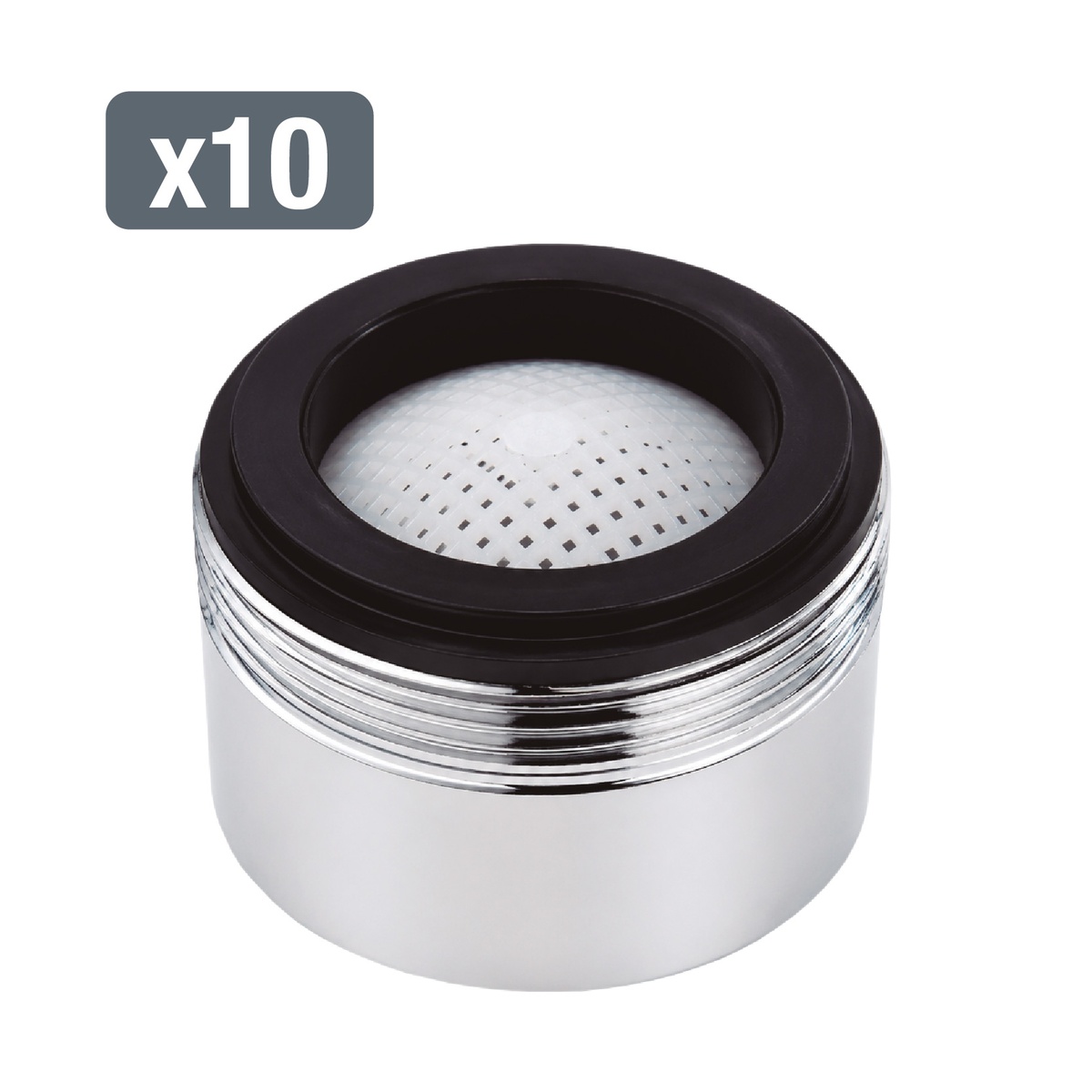 Caja 10 atomizadores macho para grifo Ø28/100 Cromado