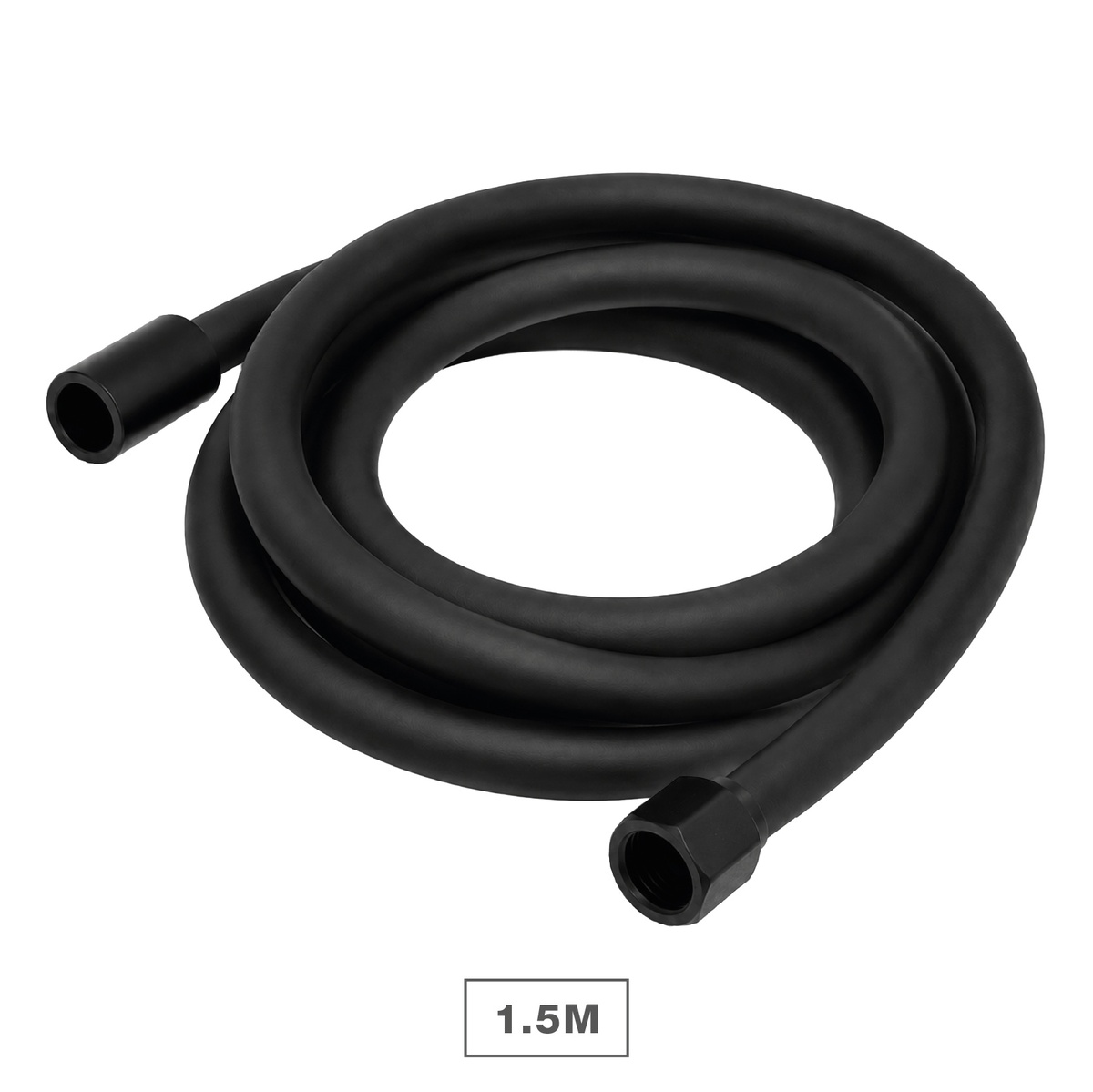 Tubo flexível de duche extensível 1,70 - 2,20M Preto fosco