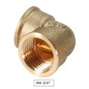 Codo latón HH 3/4" - 10u caja