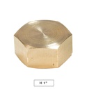 Tapón latón H 1" - 10u caja