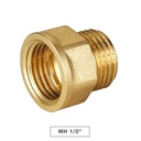 Racor Marsella latón MH 1/2" - 10u caja