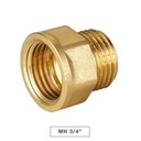 Racor Marsella latón MH 3/4" - 10u caja
